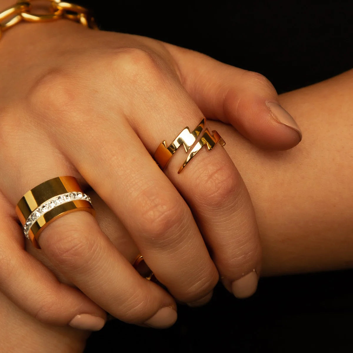 Liguria Stone Ring - Gold