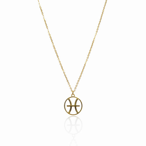 Star Sign Pendant Necklace - Gold