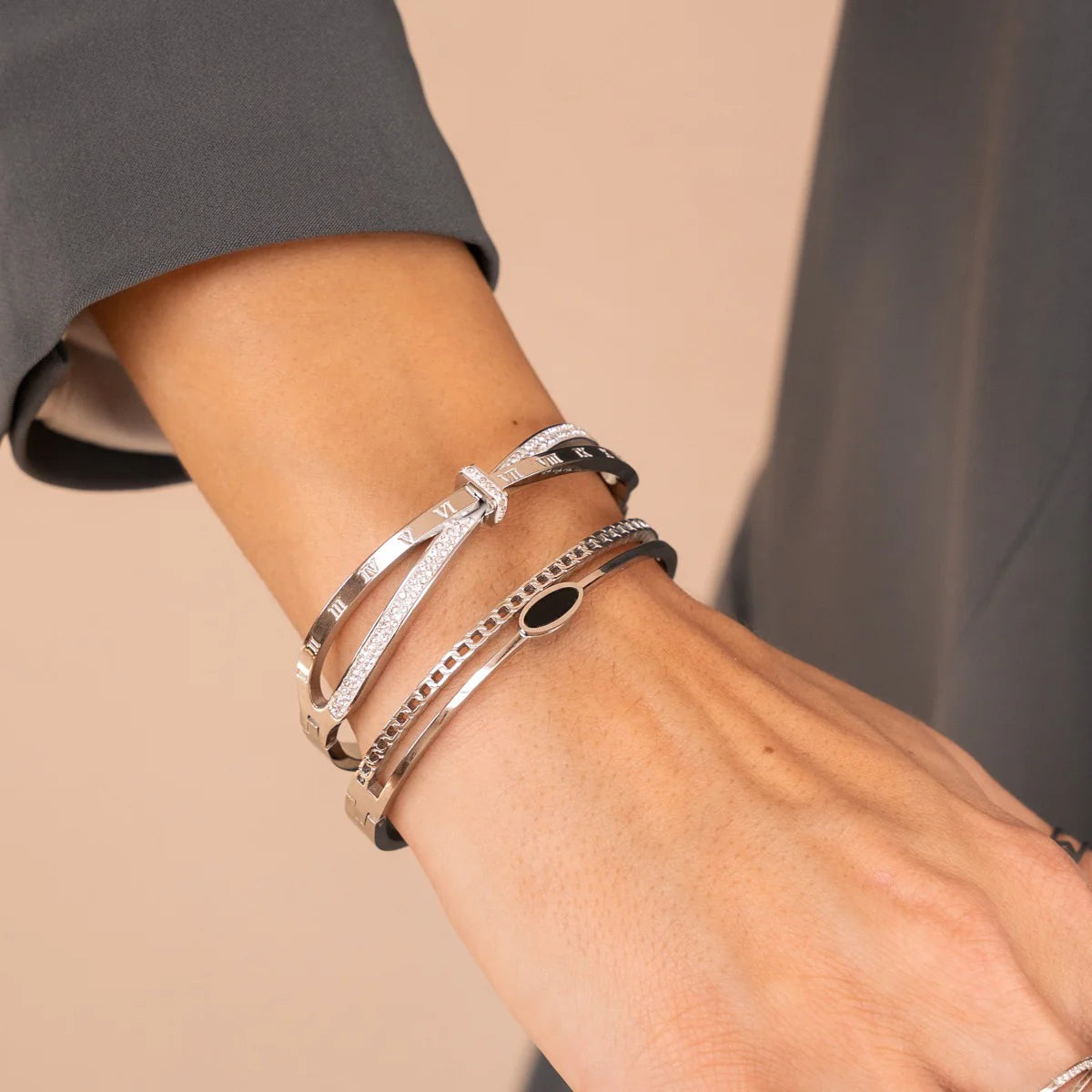 Riviera Brangle Bracelet - Silver