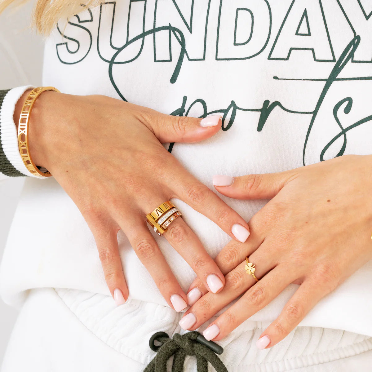 Four Leaf Clover Ring - Gold