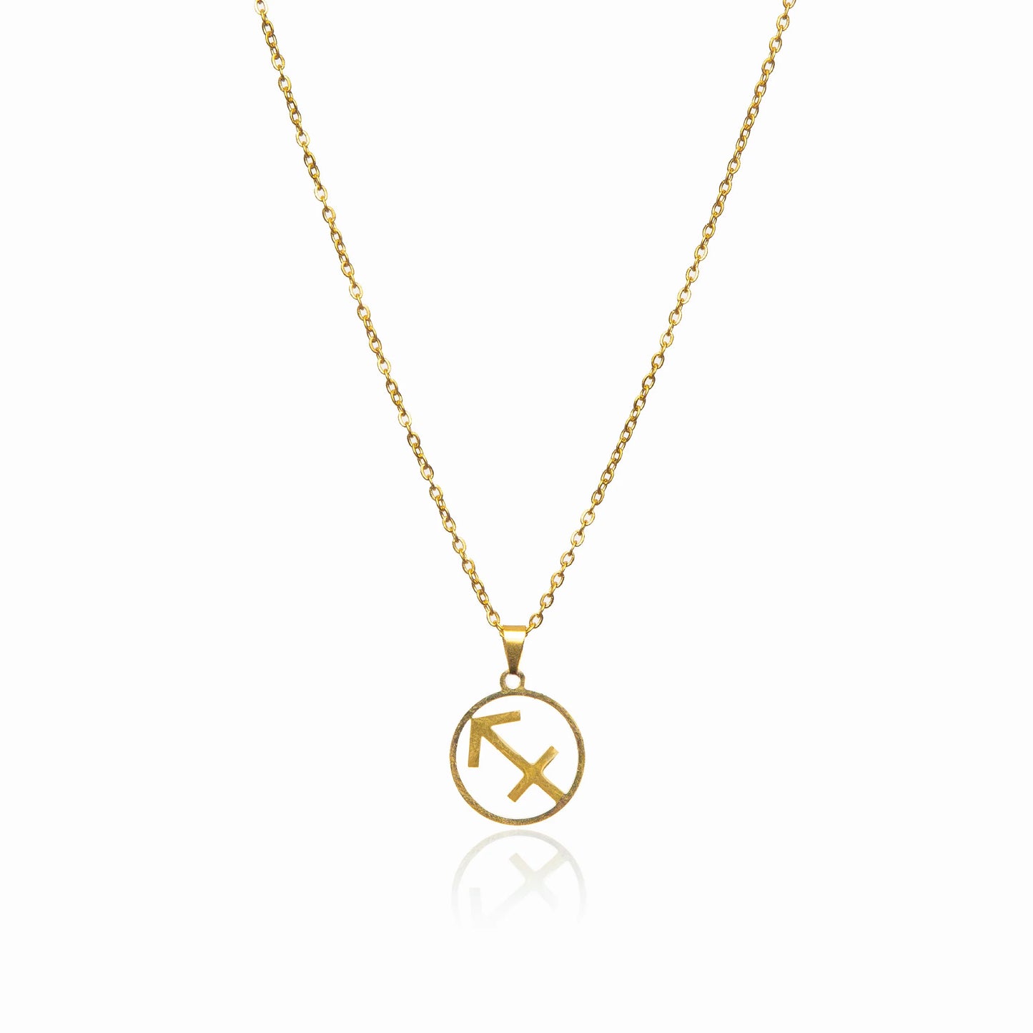 Star Sign Pendant Necklace - Gold