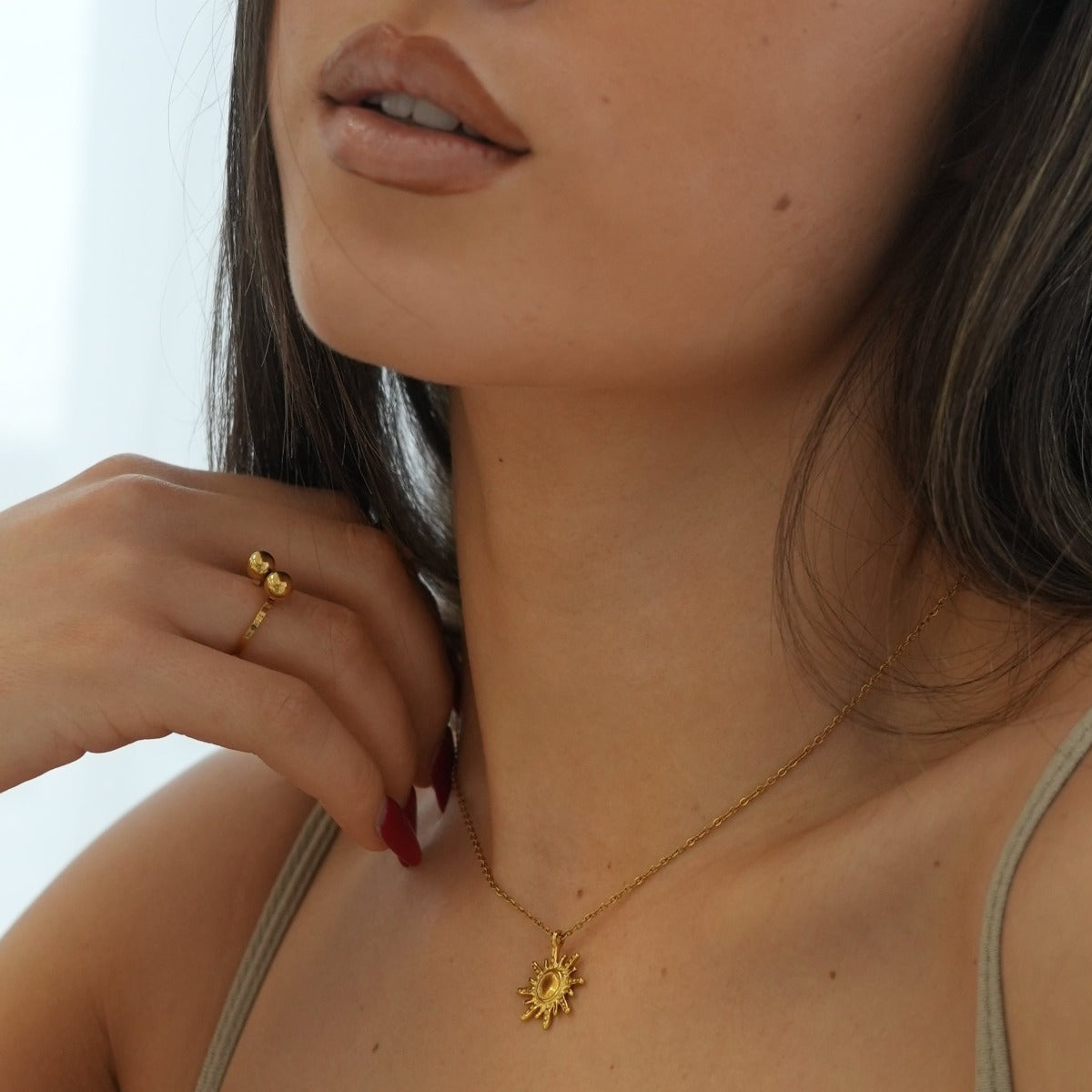 Tennis Ring - Gold Tone