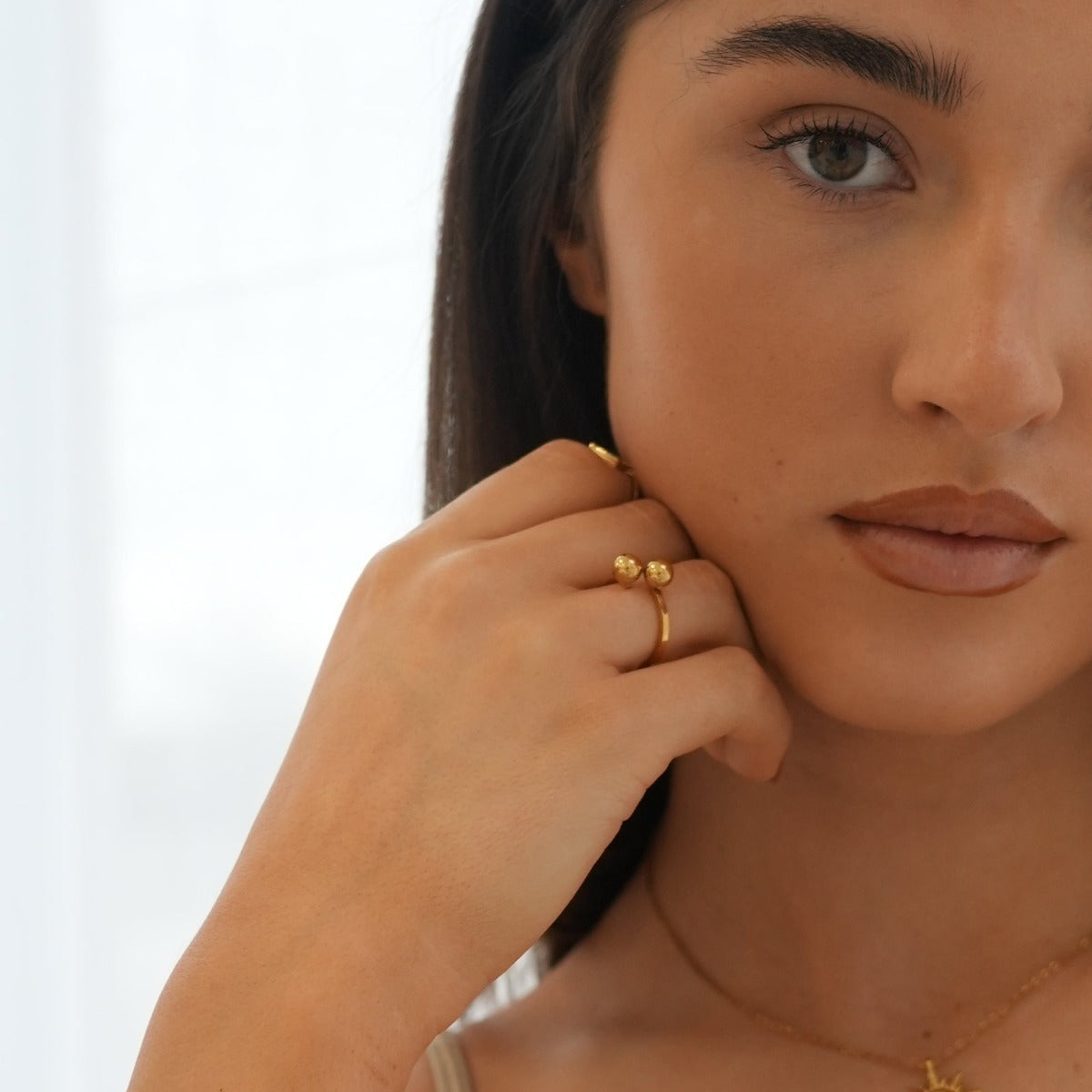 Tennis Ring - Gold Tone