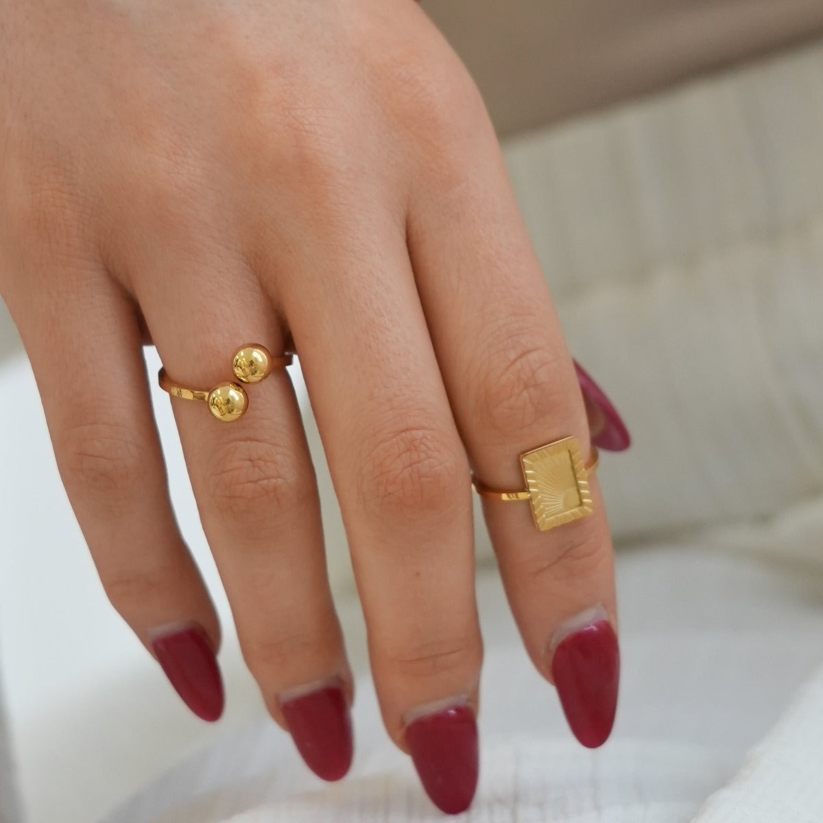 Tennis Ring - Gold Tone