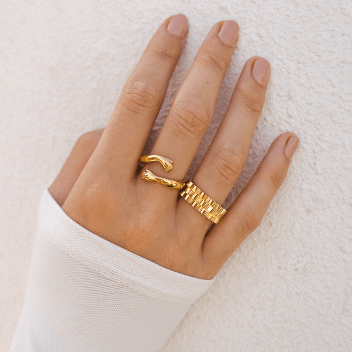 Watch Strap Ring - Gold Tone