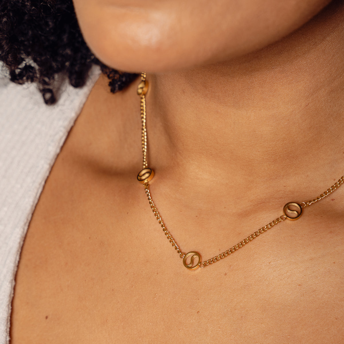Sierra Pendant Necklace - Gold Tone