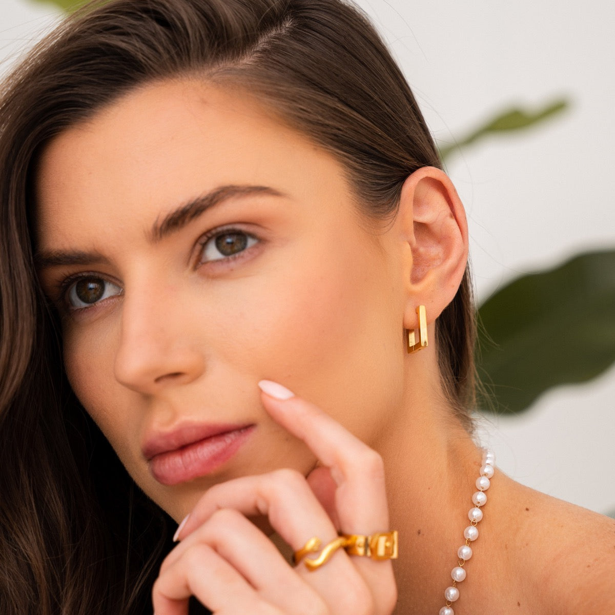 Nova Earrings Gold Plated - Gold Tone