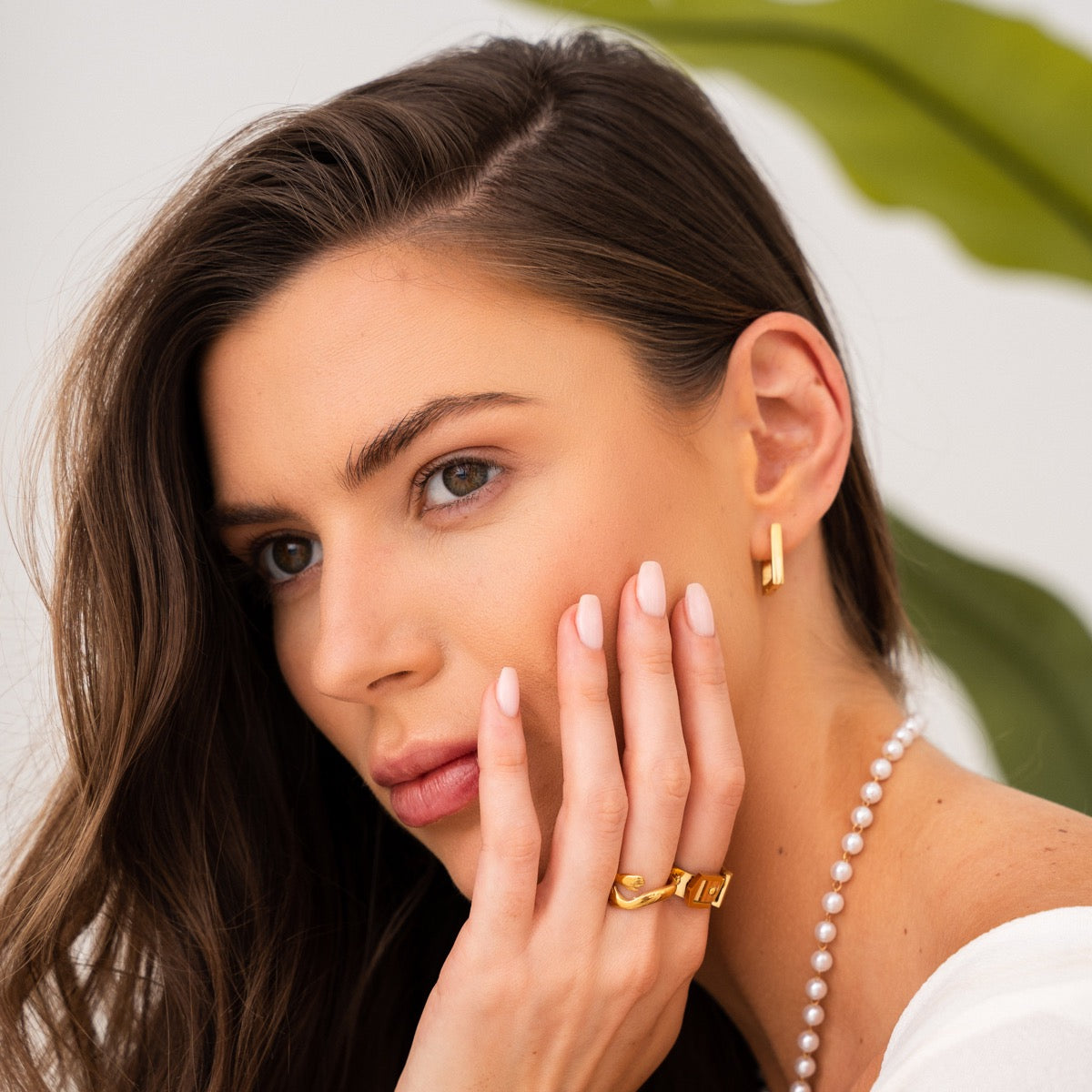 Nova Earrings Gold Plated - Gold Tone