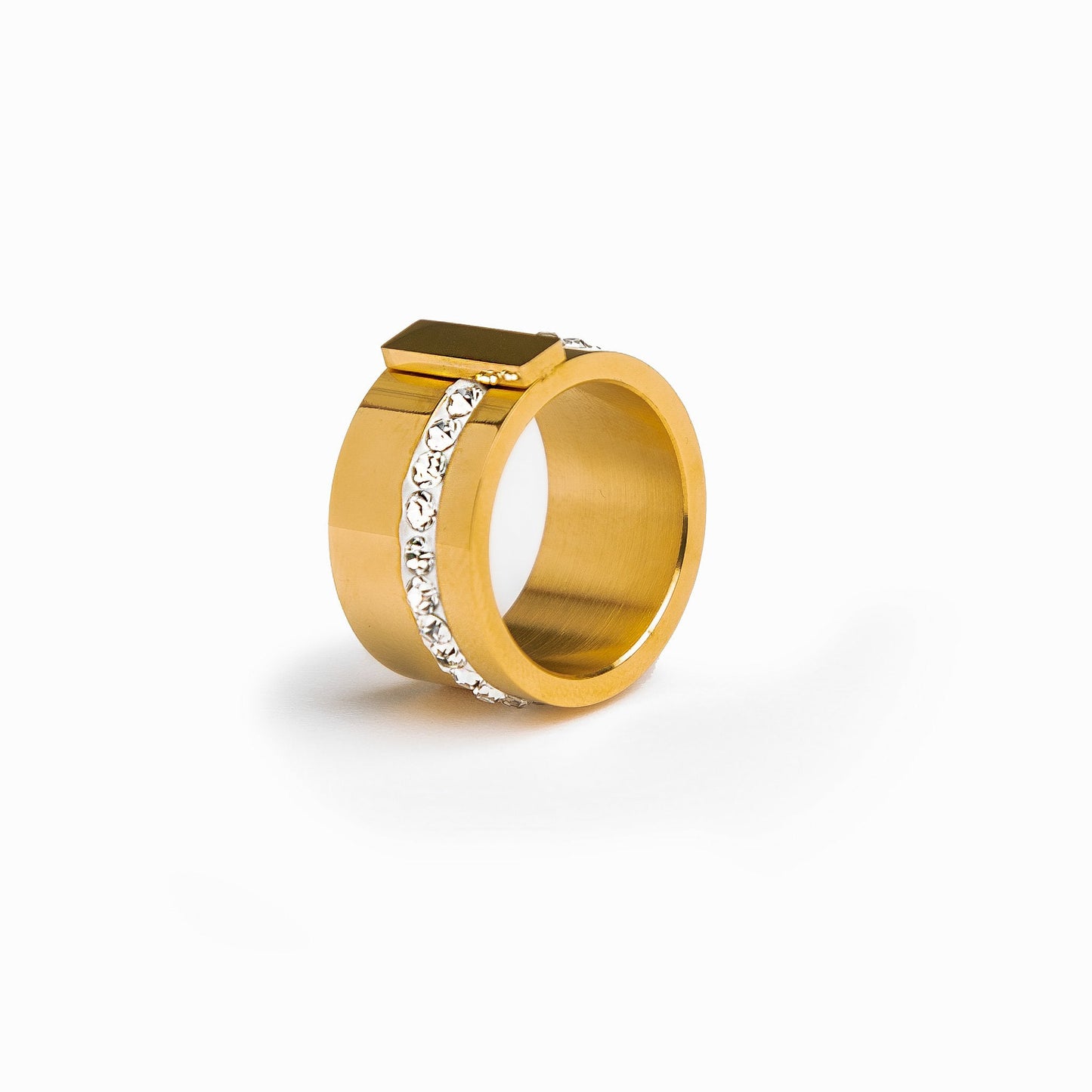 Liguria Stone Ring - Gold Tone