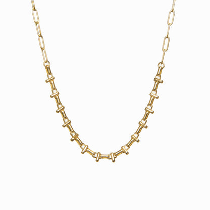 Cairo Choker Necklace - Gold Tone