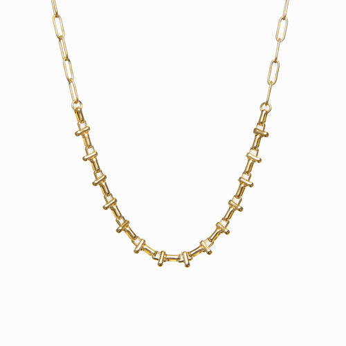 Cairo Choker Necklace - Gold Tone