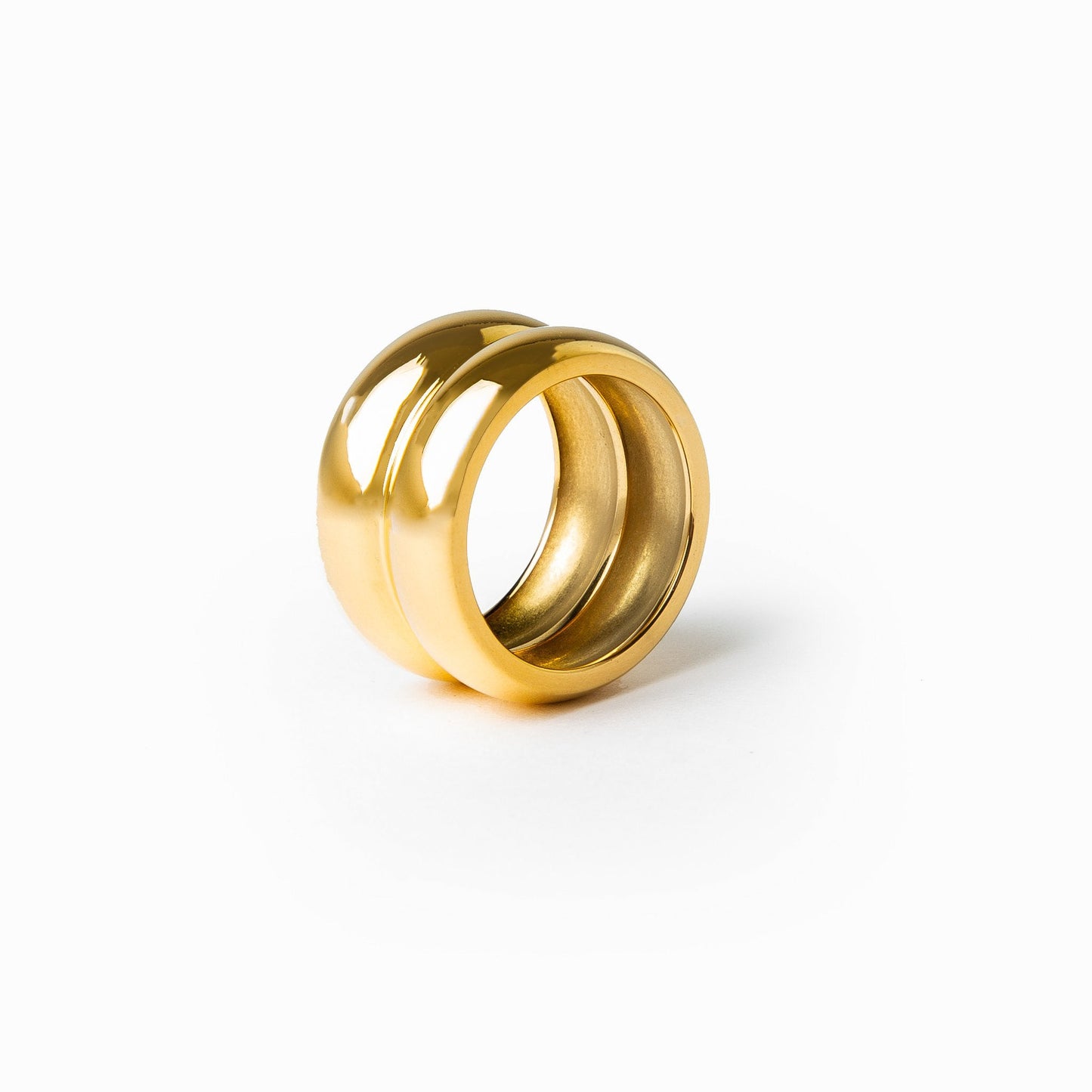 Metera Chunky Ring - Gold Tone