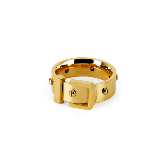 Buckle Ring - Gold Tone Plated
