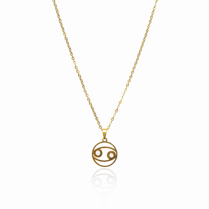 Star Sign Pendant Necklace - Gold