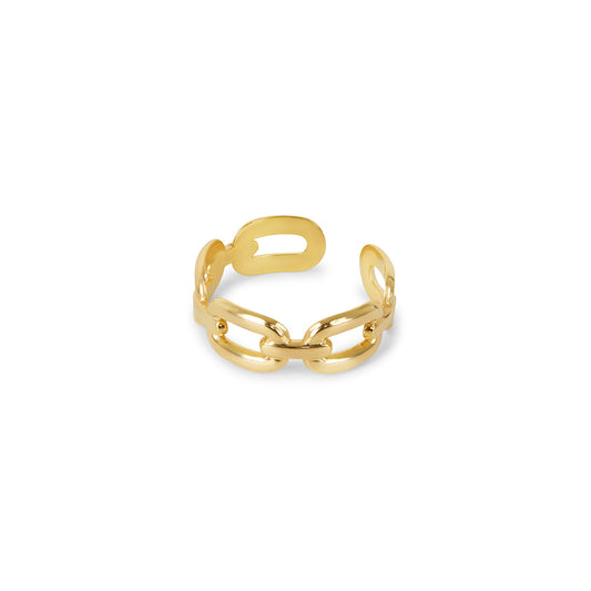 Palermo Adjustable Ring - Gold Tone