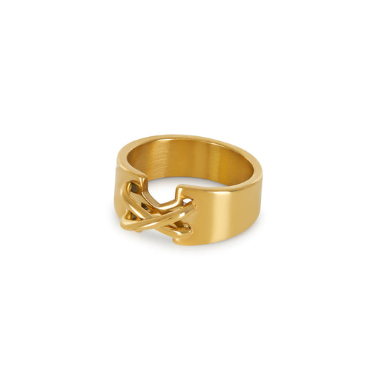 Corset Ring - Gold Tone