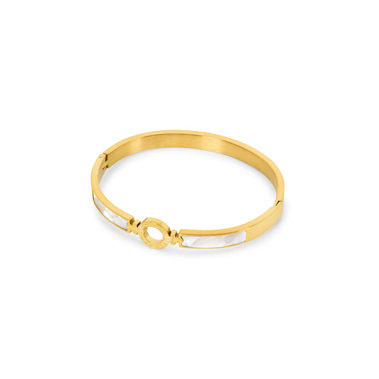Aura Bangle Bracelet - Gold Tone