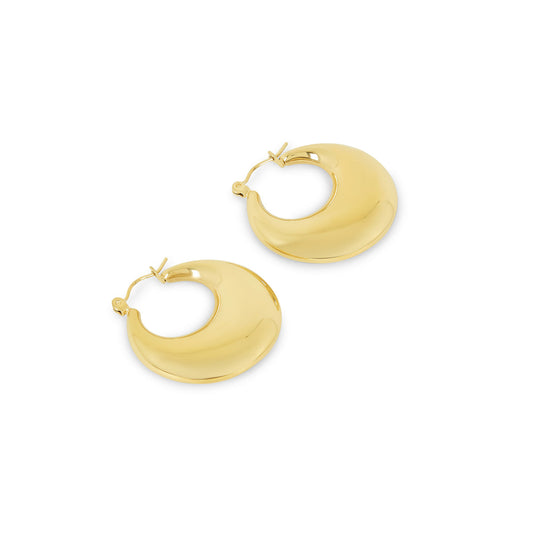 Clara Hoop Earrings - Gold Tone