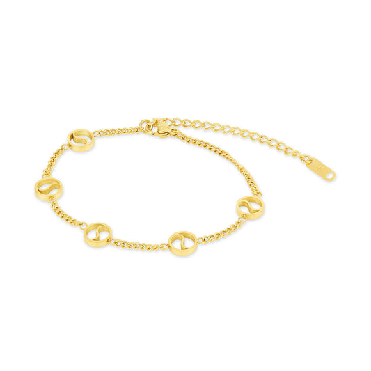 Sierra Pendant Bracelet - Gold Tone