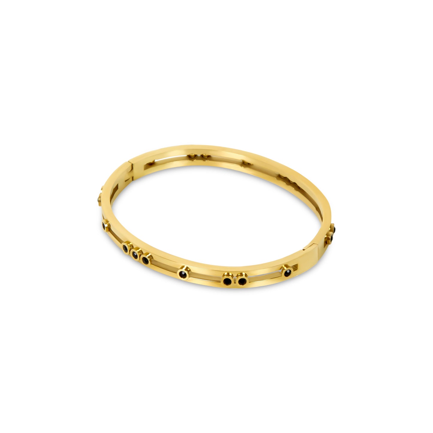 Arana Bangle Bracelet - Gold Tone