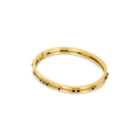 Arana Bangle Bracelet - Gold Tone