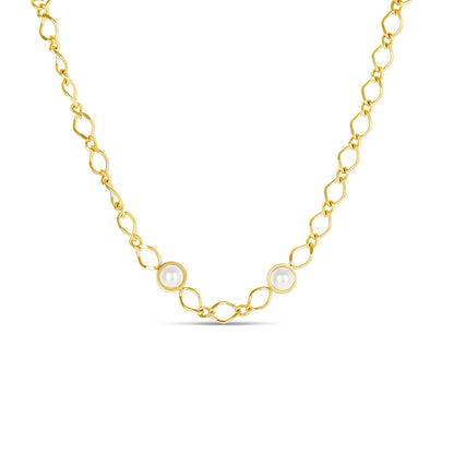 Cora Pearl Pendant Necklace - Gold Tone