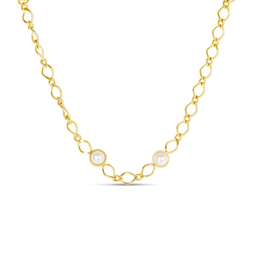 Cora Pearl Pendant Necklace - Gold Tone
