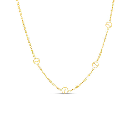 Sierra Pendant Necklace - Gold Tone