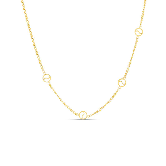 Sierra Pendant Necklace - Gold Tone