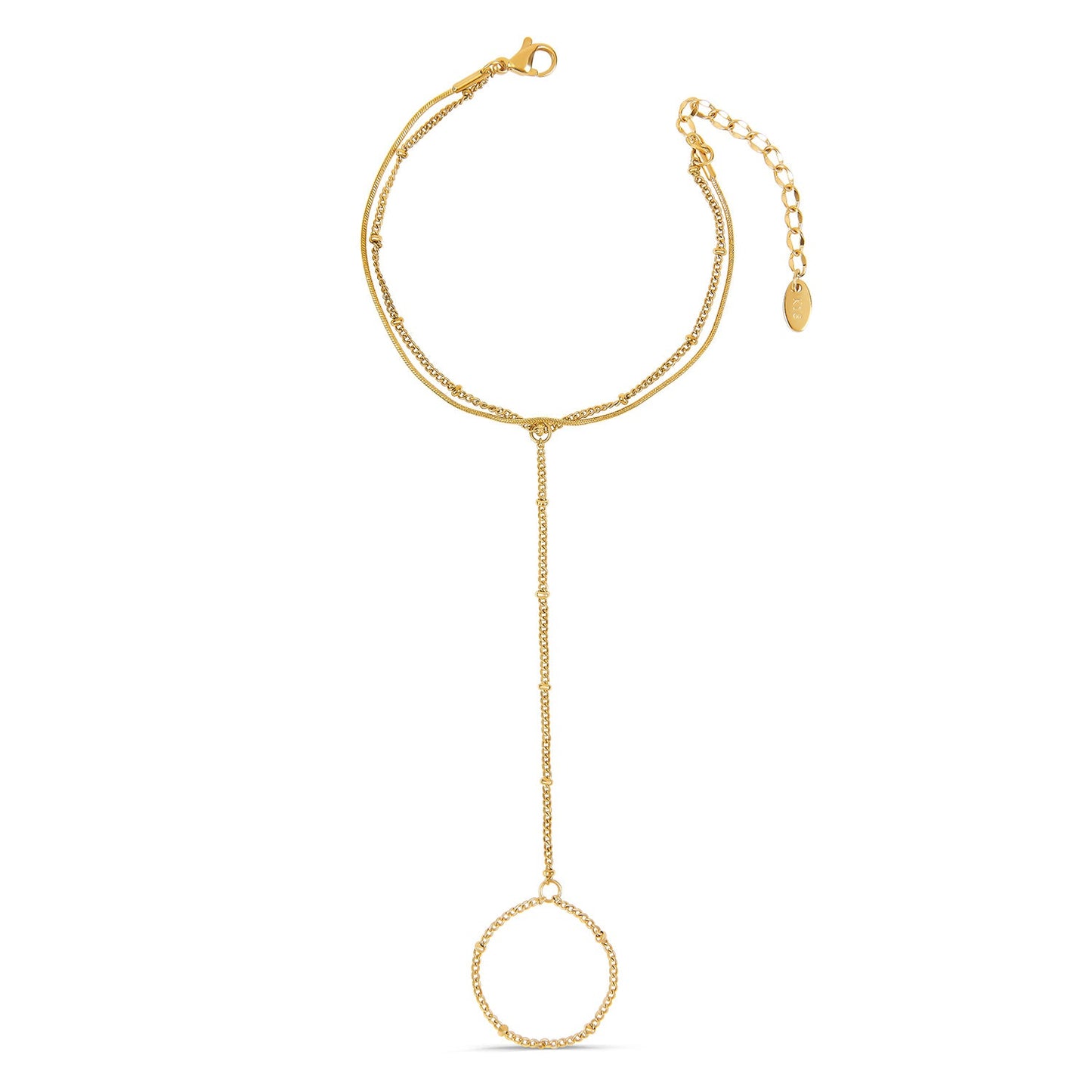Ball Hand Chain - Gold Tone