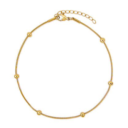 Golden Dusk Anklet - Gold Tone