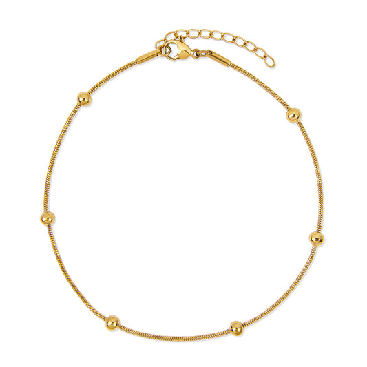 Golden Dusk Anklet - Gold Tone