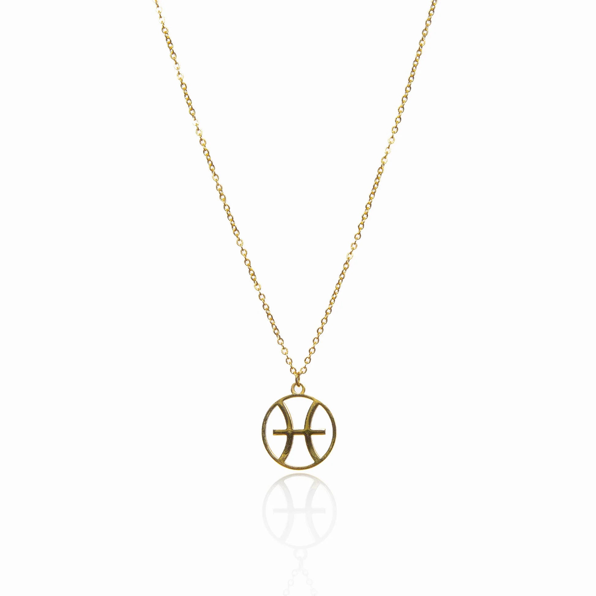 Star Sign Pendant Necklace - Gold