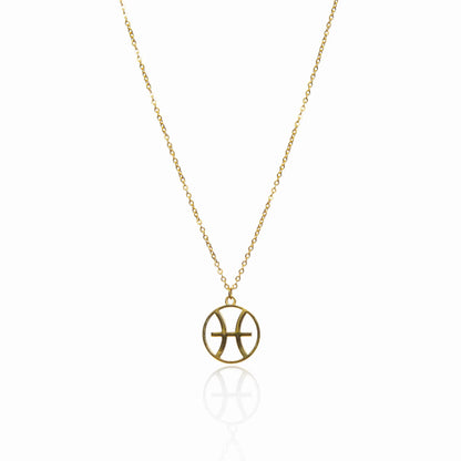 Star Sign Pendant Necklace - Gold