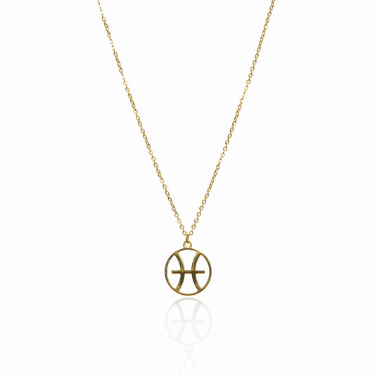 Star Sign Pendant Necklace - Gold