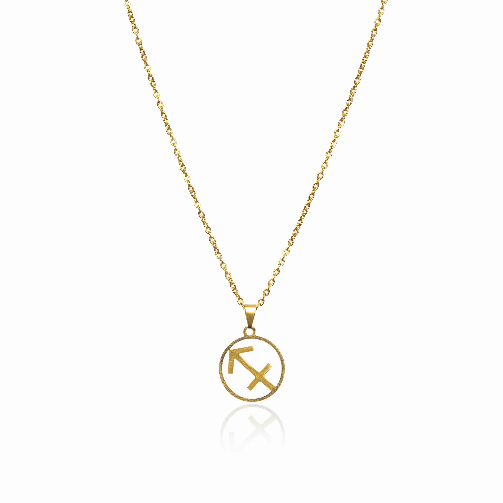 Star Sign Pendant Necklace - Gold