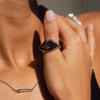 Lèvres Ring - Silver