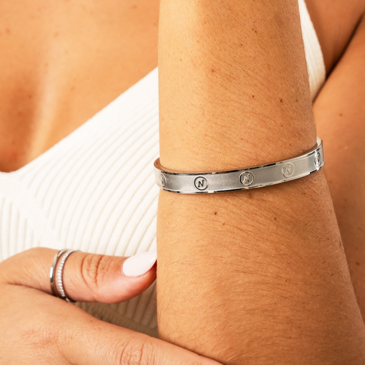 Paradise Bangle - Silver