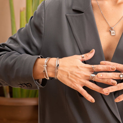 Riviera Brangle Bracelet - Silver