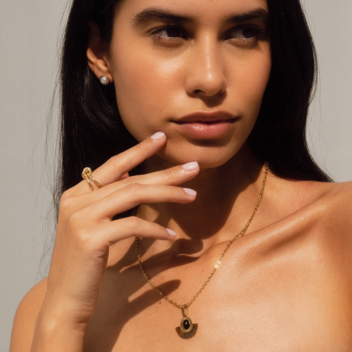 Selma Necklace - Gold Tone