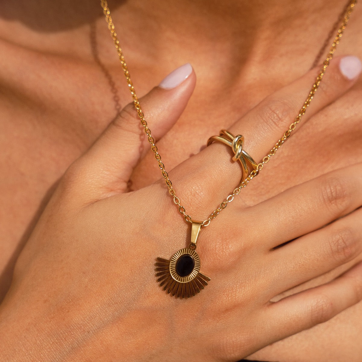 Selma Necklace - Gold Tone