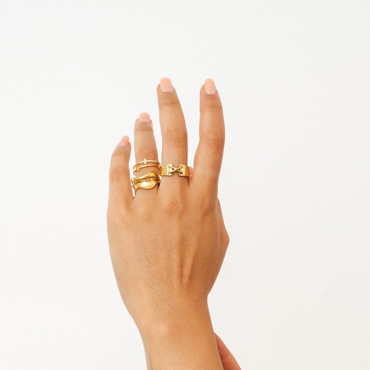 Corset Ring - Gold Tone