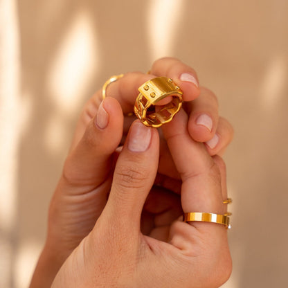 Dolce Ring - Gold Tone