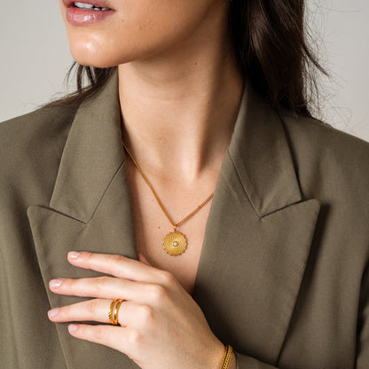 Albany Pendant Necklace - Gold Tone