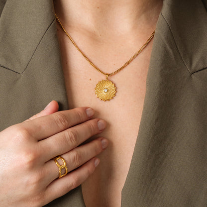 Albany Pendant Necklace - Gold Tone