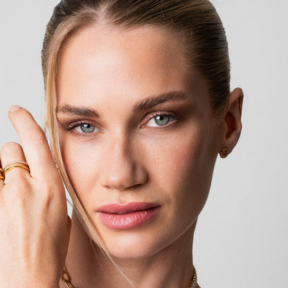 Vienna Double Ring - Gold Tone