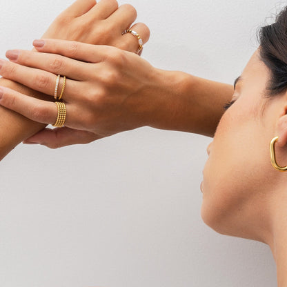 Larissa Layered Ring - Gold Tone
