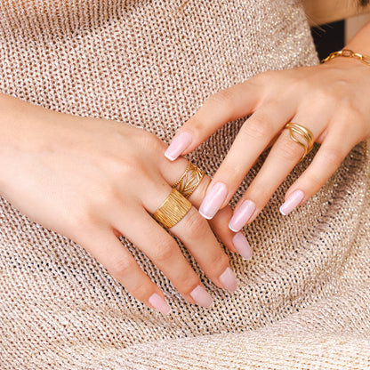 Laurel Adjusable Ring - Gold Tone