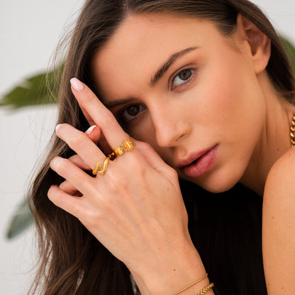 Buckle Ring - Gold Tone Plated