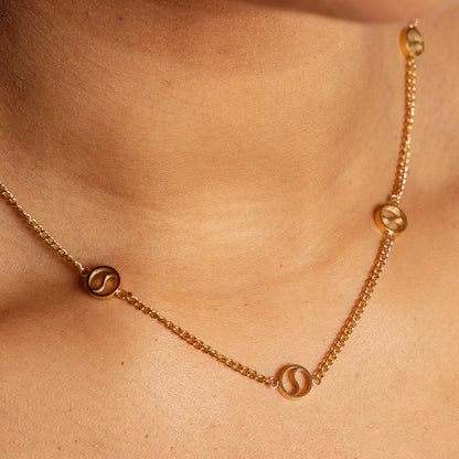 Sierra Pendant Necklace - Gold Tone